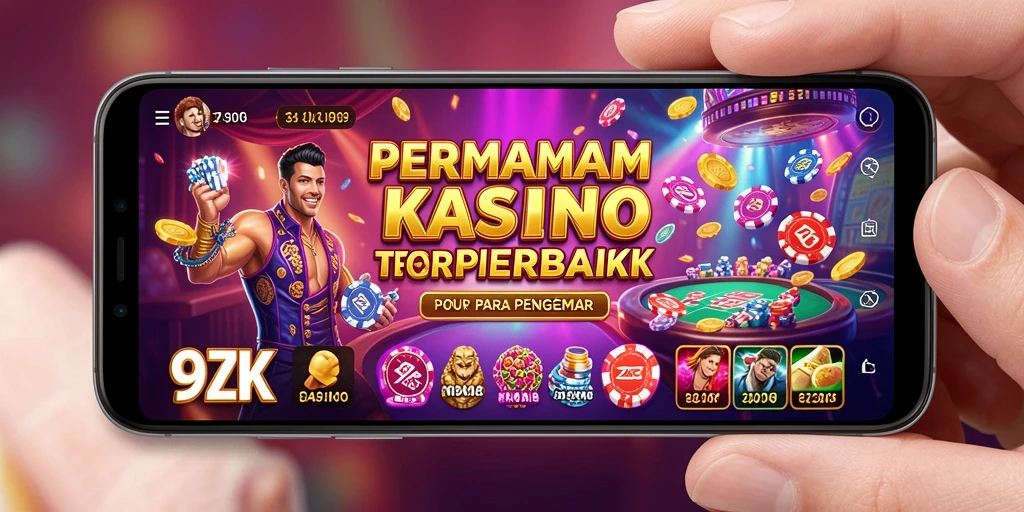 Tampilan gameplay menarik dari 9ZK yang menampilkan keseruan permainan Kasino.