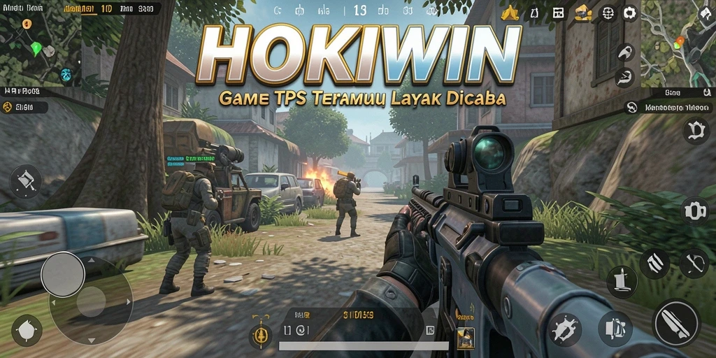 Gameplay HOKIWIN yang mendebarkan dalam pertempuran TPS.