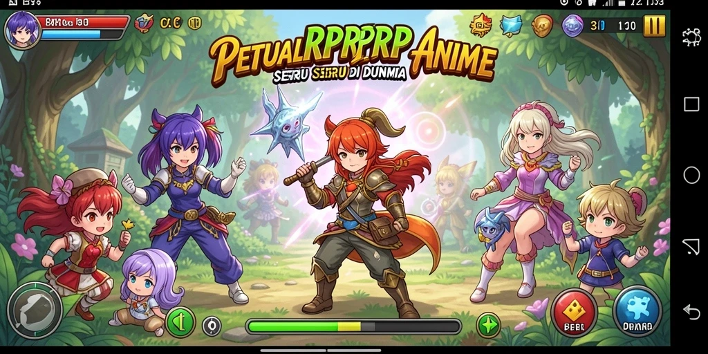 Tampilan gameplay RPRPRP menampilkan pertempuran yang mendebarkan.
