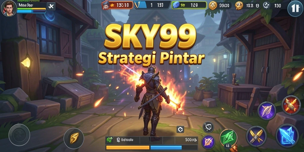 Tangkapan layar menunjukkan pertempuran strategis di SKY99.